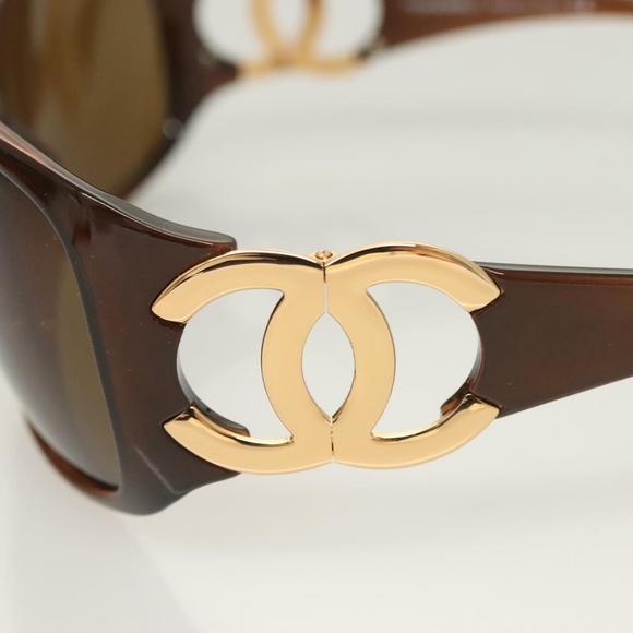 CHANEL Sunglasses plastic Brown CC Auth SW923V - Picture 8 of 11